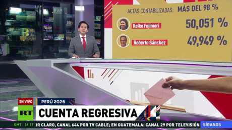 Fujimori mantiene una ventaja mínima sobre Sánchez en las presidenciales de Perú tras una semana de conteo
