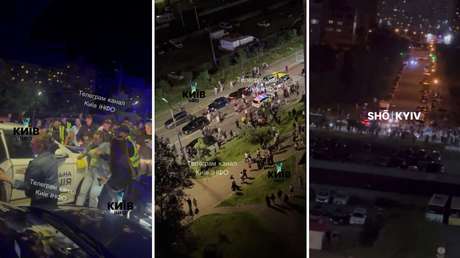 VIDEOS: Enfrentamiento masivo con reclutadores en Kiev
