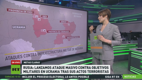 Rusia: Lanzamos ataque masivo contra objetivos militares en Ucrania tras sus actos terroristas