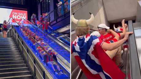 VIDEO: Fanáticos noruegos marcan presencia en el Mundial 'a lo vikingo'
