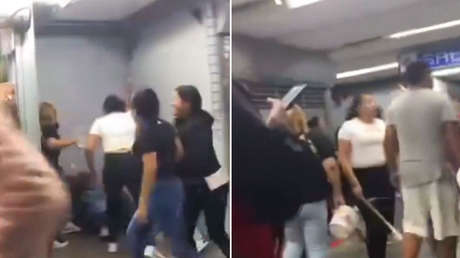 VIDEO: Golpean a una mujer con palos y patadas en el metro de Ciudad de México