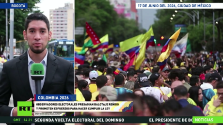 Ambiente agitado a horas de balotaje en Colombia: polarización política y fiebre mundialista