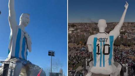 VIDEO: Inauguran la estatua de Messi más alta del mundo en Argentina