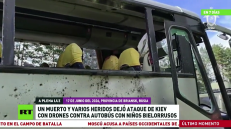 Un muerto y varios heridos dejó ataque de Kiev contra autobús de niños bielorrusos