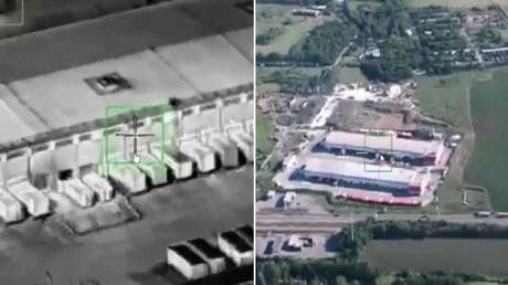 VIDEO: Drones rusos golpean un centro logístico que abastecía a la industria militar de Ucrania