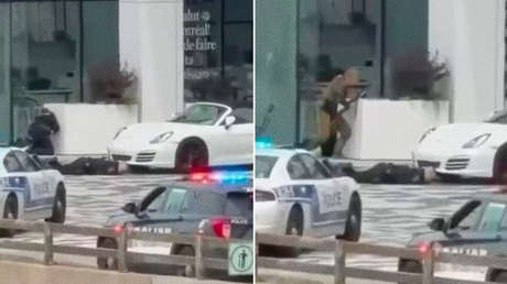 FUERTE VIDEO: Tiroteo a quemarropa entre policías y un atacante