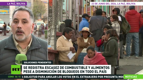 Se registra una escasez de combustible y alimentos en Bolivia pese a la disminución de bloqueos