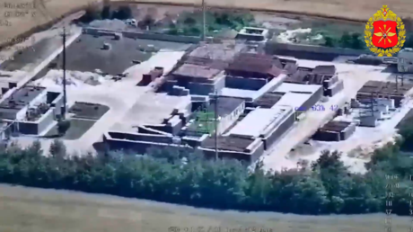 VIDEO: Dron ruso golpea una subestación de gas al servicio del Ejército ucraniano