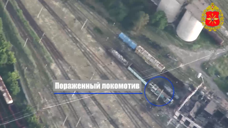 VIDEO: Drones rusos atacan infraestructura ferroviaria empleada por las FF.AA. de Ucrania