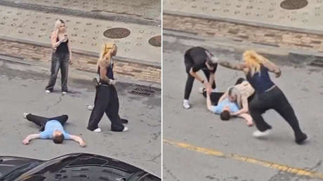 FUERTE VIDEO: Estadounidense ataca brutalmente a militares de las FF.AA. de EE.UU. en Corea del Sur
