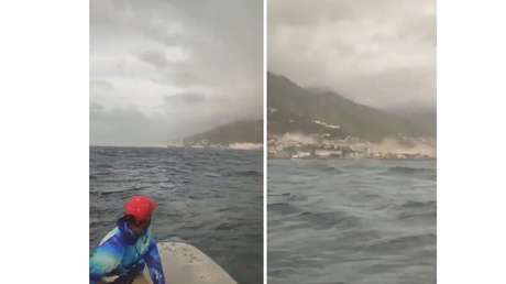 VIDEO: Pescadores viven en el mar el momento del terremoto en Venezuela