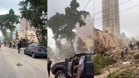 VIDEOS: Edificio de varias plantas se desploma en Caracas tras potente sismo