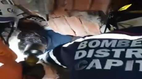 Rescate en Caracas tras los fuertes terremotos (VIDEO)