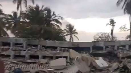 VIDEO: Graves daños en la Escuela Naval de Venezuela tras el terremoto