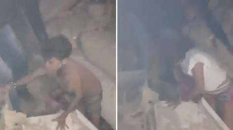 VIDEO: Angustioso rescate de varios niños de un edificio colapsado tras los terremotos en Venezuela