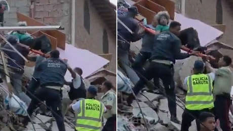 VIDEO: La impactante escena de un rescate tras el doble terremoto en Venezuela