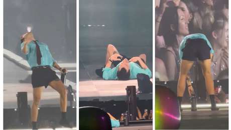 Harry Styles se atraganta y se desploma en pleno show en medio de la ola de calor, mientras el público aplaude (VIDEO)