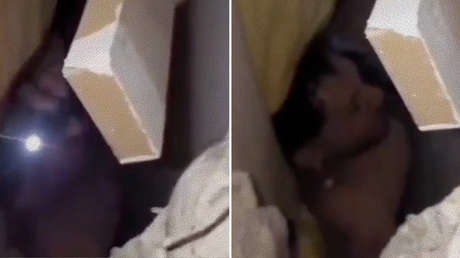 DESGARRADOR VIDEO: Hombre sepultado entre ruinas en Venezuela le ruega a su rescatista que huya para salvarse