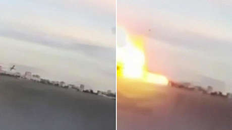 Detonación y columna: dron kamikaze pulveriza un almacén ucraniano en Járkov