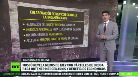 Moscú revela nexos de Kiev con cárteles de droga para obtener mercenarios y beneficios económicos