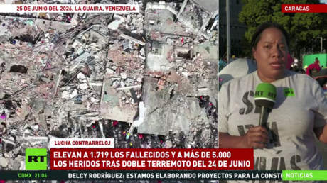 Réplicas sacuden la parte central de Venezuela días después del sismo doble
