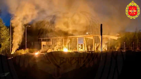 VIDEO: Fuerzas rusas reducen a cenizas instalaciones de combustible ucranianas