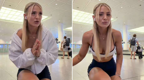 "Está desnuda": 'Influencer' alemana denuncia que gigante aéreo la obligó a ponerse más ropa para embarcar