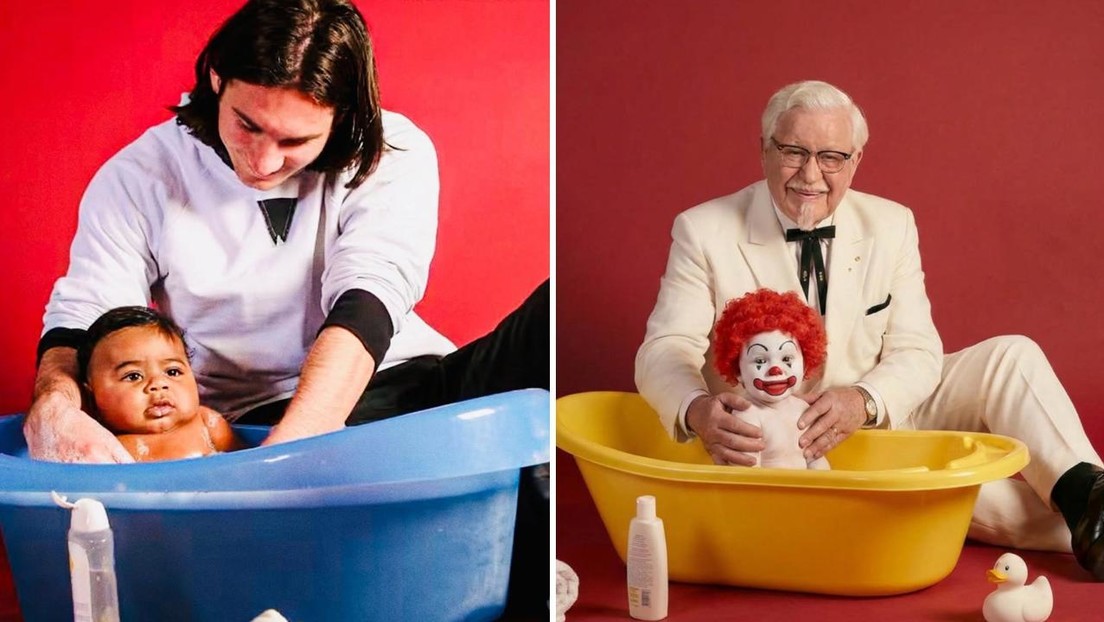 KFC se burla de McDonald’s recreando la foto viral de Messi y Yamal