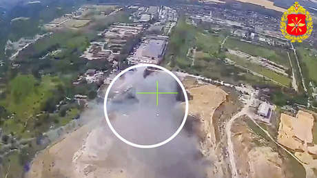VIDEO: Drones rusos vuelan un depósito de gas utilizado por las fuerzas ucranianas
