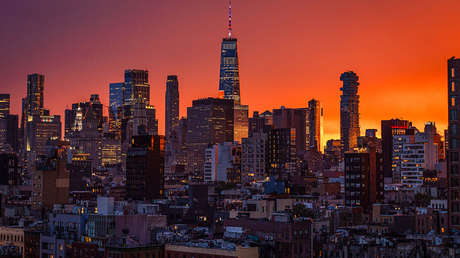 Espectacular atardecer sorprende a Nueva York en la víspera del 250.º aniversario de la independencia (VIDEOS)