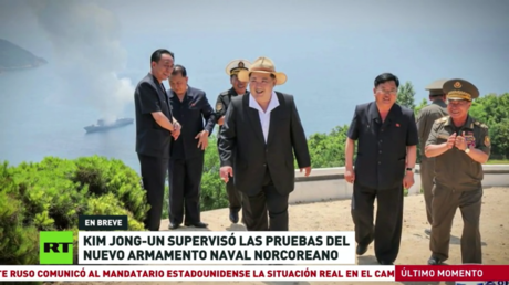 Kim Jong-un supervisa las pruebas de nuevo armamento naval norcoreano