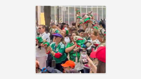 VIDEO: Porra mexicana de chihuahuas 'intimida' a fans ingleses