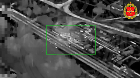 'Ojo avizor': impacto ruso contra un tren militar de Kiev (VIDEO)