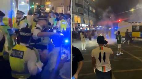 VIDEO: La derrota de Marruecos desata choques en Londres y moviliza a la Policía antidisturbios