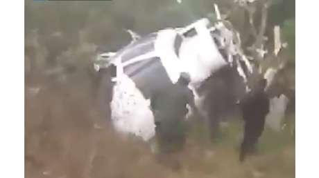 VIDEO: Helicóptero que transportaba a vicepresidenta sufre accidente