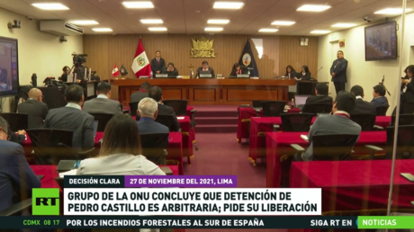 Grupo de expertos concluye que la detención del expresidente de Perú, Pedro Castillo, es arbitraria