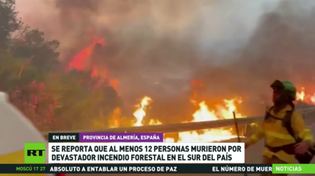 Incendio forestal en el sur de España deja al menos 12 muertos
