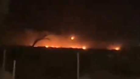 VIDEOS: Incendio en una base de EE.UU. en Kuwait