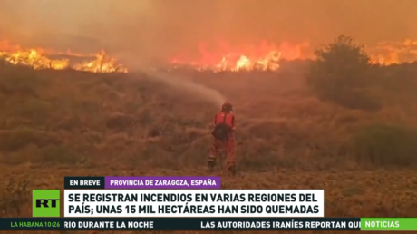 Incendios en varias regiones de España calcinan unas 15.000 hectáreas