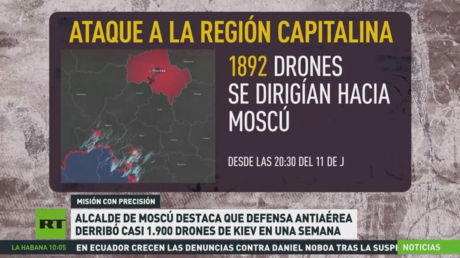 Casi 2.000 drones ucranianos intentaron atacar Moscú y su provincia en una semana
