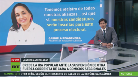 Crece la ira popular ante la suspensión de otra fuerza correísta de cara a comicios seccionales de Ecuador