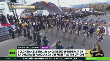 Colombia celebra 216 años de independencia de la Corona española con desfiles y actos cívicos