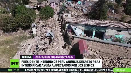 Presidente interino de Perú anuncia decreto para socorrer a víctimas del letal sismo en Junín