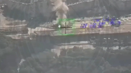 Drones rusos convierten en cenizas una gasolinera usada por tropas ucranianas (VIDEO)