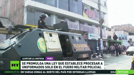 En Perú se promulga una ley que establece procesar a uniformados solo en el fuero militar-policial