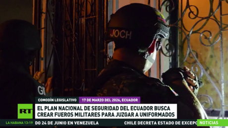 El Plan Nacional de Seguridad de Ecuador busca crear tribunales militares para juzgar a uniformados