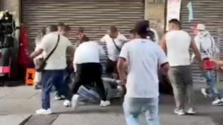 BRUTAL VIDEO de la agresión contra un argentino en México tras la final del Mundial