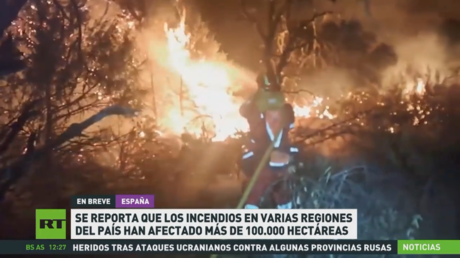 Incendios afectan a más de 100.000 hectáreas en varias regiones españolas