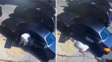 VIDEO SENSIBLE: Balean a un hombre en su auto a plena luz del día