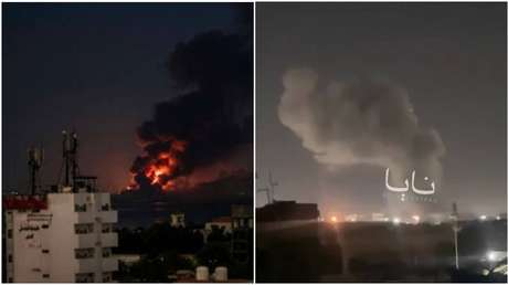 VIDEO de supuestos bombardeos saudíes contra una ciudad portuaria de Yemen